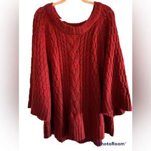 Faded Glory Red Knitted Sweater
